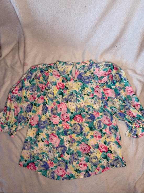 Andree Tops - Andree Floral Blouse in Pink, Blue & Yellow